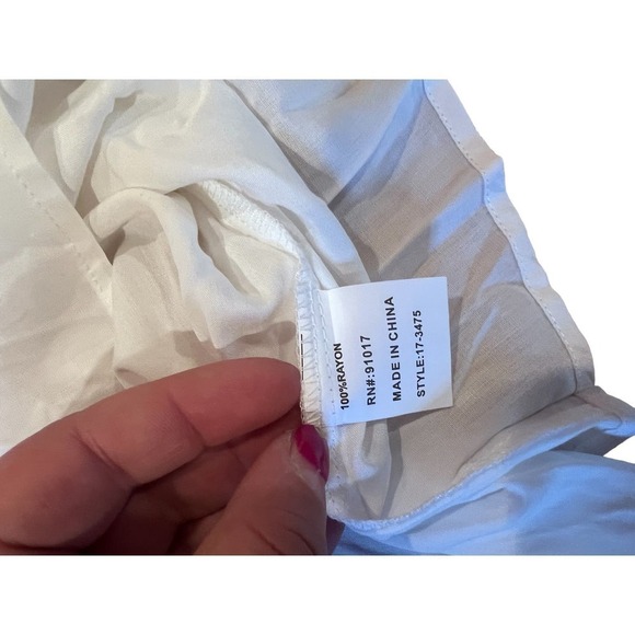 Pant Women's Size 2X Khaki Straight Leg Elastic Waistband Pull-On 100% Rayon - Picture 5 of 5